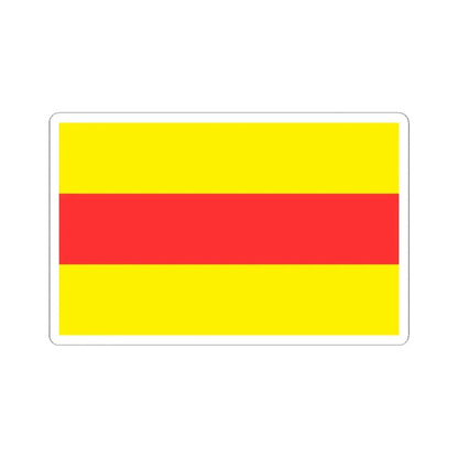 POL gmina Gorzyca flag (Poland) STICKER Vinyl Kiss-Cut Decal 6 Inch White - The Sticker Space