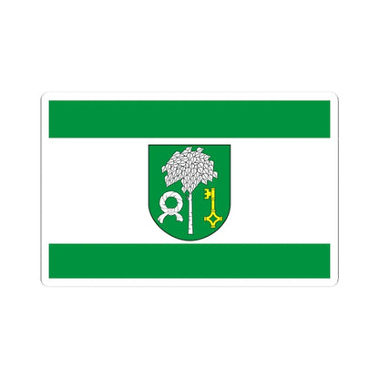 POL gmina Głowaczow flag (Poland) STICKER Vinyl Kiss-Cut Decal 3 Inch White - The Sticker Space