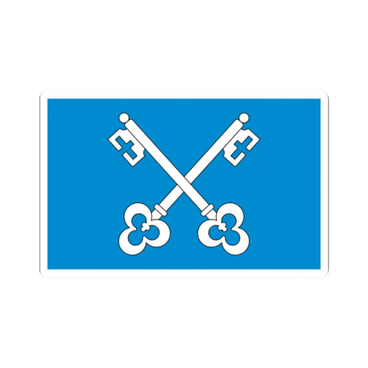 POL gmina Gowarczow flag (Poland) STICKER Vinyl Kiss-Cut Decal 2 Inch White - The Sticker Space