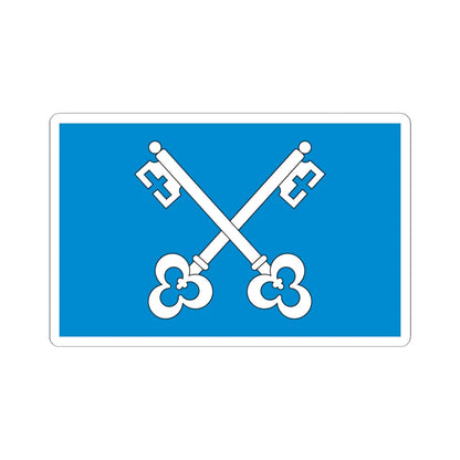 POL gmina Gowarczow flag (Poland) STICKER Vinyl Kiss-Cut Decal 6 Inch White - The Sticker Space