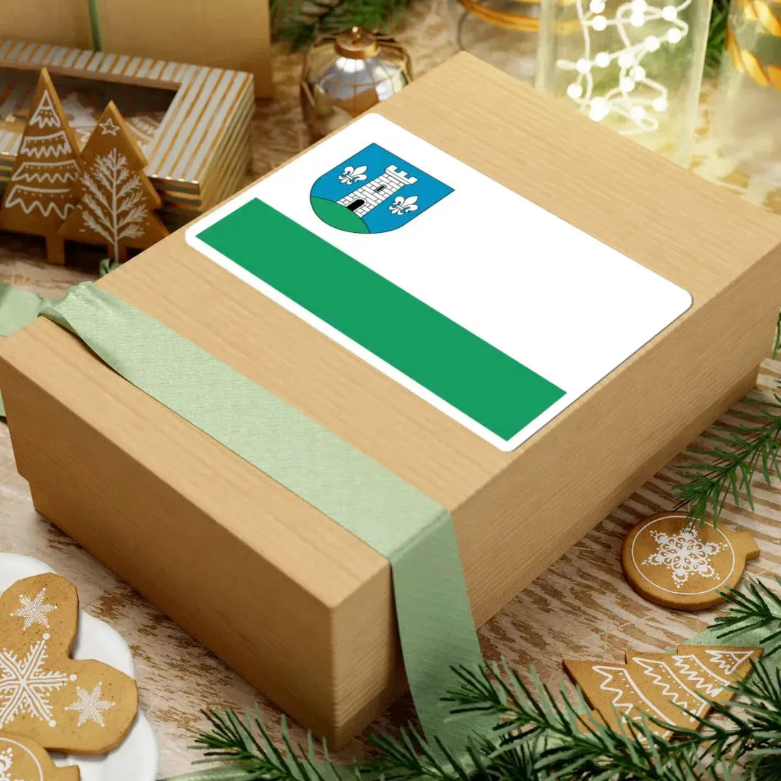 POL gmina Głowno flag (Poland) STICKER Vinyl Kiss-Cut Decal - The Sticker Space