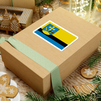 POL gmina Hyzne flag (Poland) STICKER Vinyl Kiss-Cut Decal - The Sticker Space