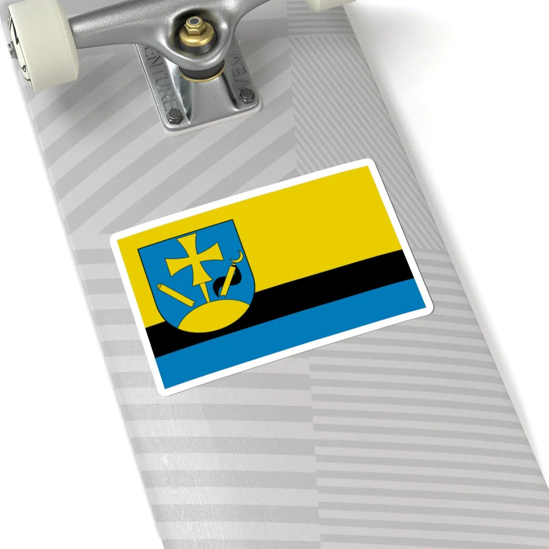 POL gmina Hyzne flag (Poland) STICKER Vinyl Kiss-Cut Decal - The Sticker Space