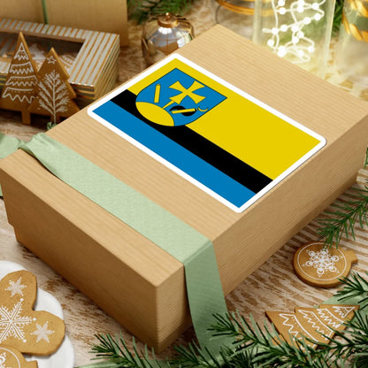 POL gmina Hyzne flag (Poland) STICKER Vinyl Kiss-Cut Decal - The Sticker Space