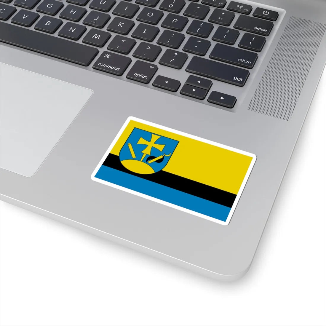 POL gmina Hyzne flag (Poland) STICKER Vinyl Kiss-Cut Decal - The Sticker Space