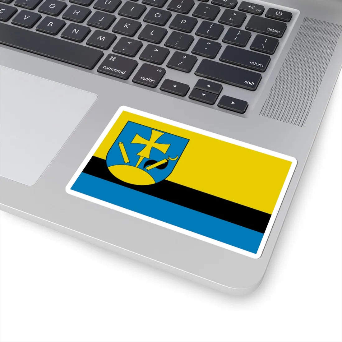 POL gmina Hyzne flag (Poland) STICKER Vinyl Kiss-Cut Decal - The Sticker Space