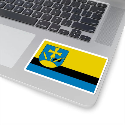 POL gmina Hyzne flag (Poland) STICKER Vinyl Kiss-Cut Decal - The Sticker Space