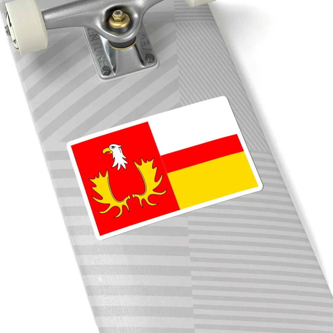 POL gmina Izabelin flag (Poland) STICKER Vinyl Kiss-Cut Decal - The Sticker Space