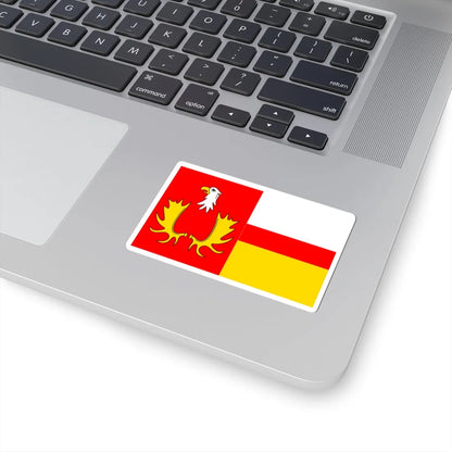 POL gmina Izabelin flag (Poland) STICKER Vinyl Kiss-Cut Decal - The Sticker Space