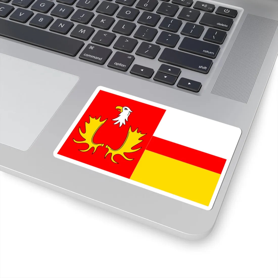 POL gmina Izabelin flag (Poland) STICKER Vinyl Kiss-Cut Decal - The Sticker Space