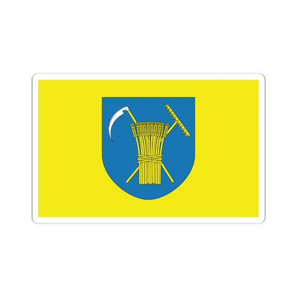 POL gmina Jaworze flag (Poland) STICKER Vinyl Kiss-Cut Decal 6 Inch White - The Sticker Space