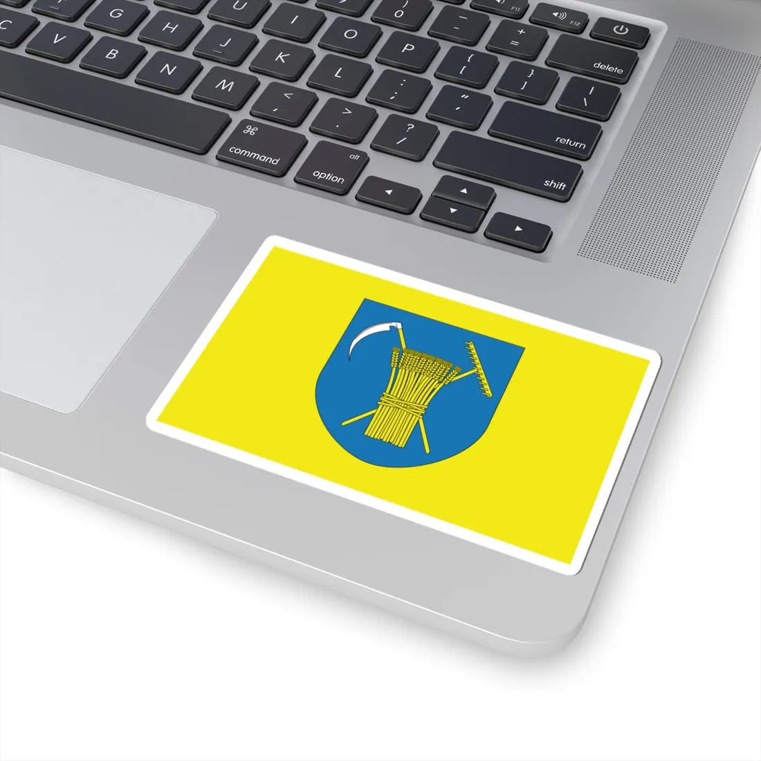 POL gmina Jaworze flag (Poland) STICKER Vinyl Kiss-Cut Decal - The Sticker Space