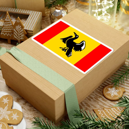 POL gmina Jedwabno flag (Poland) STICKER Vinyl Kiss-Cut Decal - The Sticker Space