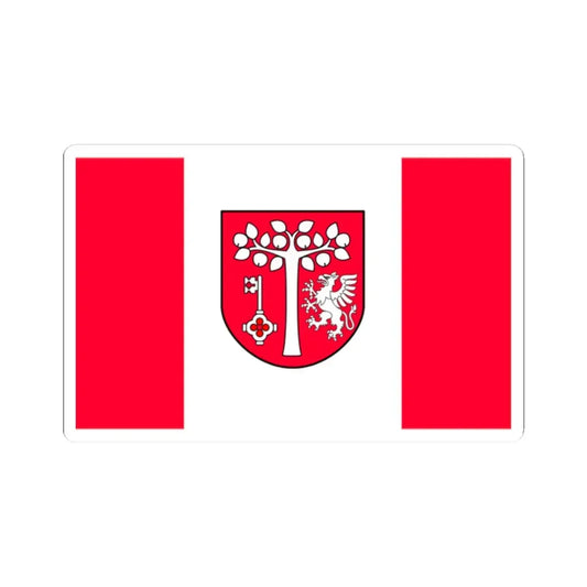 POL gmina Jodłownik flag (Poland) STICKER Vinyl Kiss-Cut Decal 2 Inch White - The Sticker Space