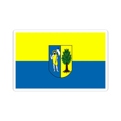 POL gmina Jonkowo flag (Poland) STICKER Vinyl Kiss-Cut Decal 3 Inch White - The Sticker Space