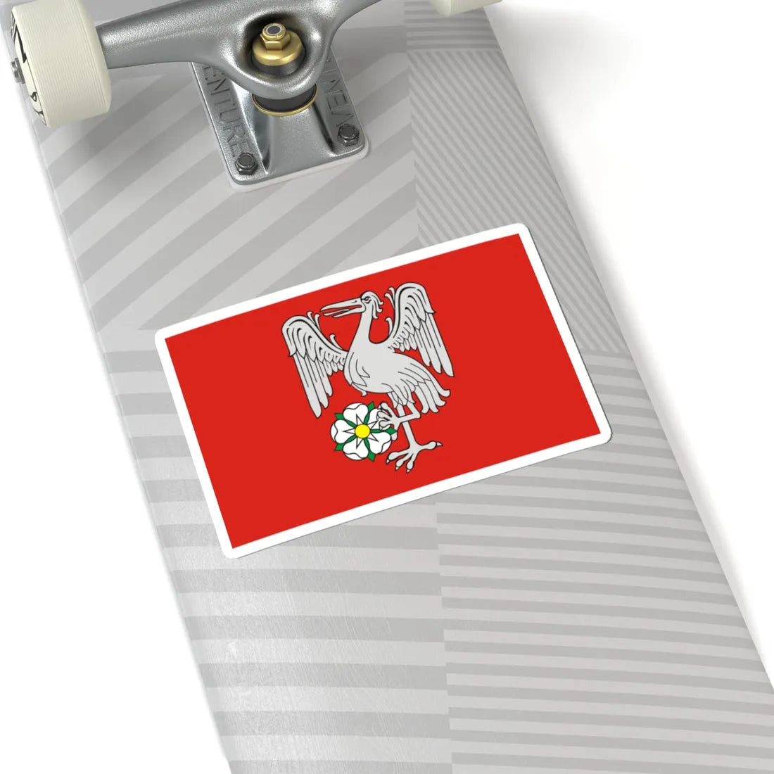 POL gmina Kesowo flag (Poland) STICKER Vinyl Kiss-Cut Decal - The Sticker Space