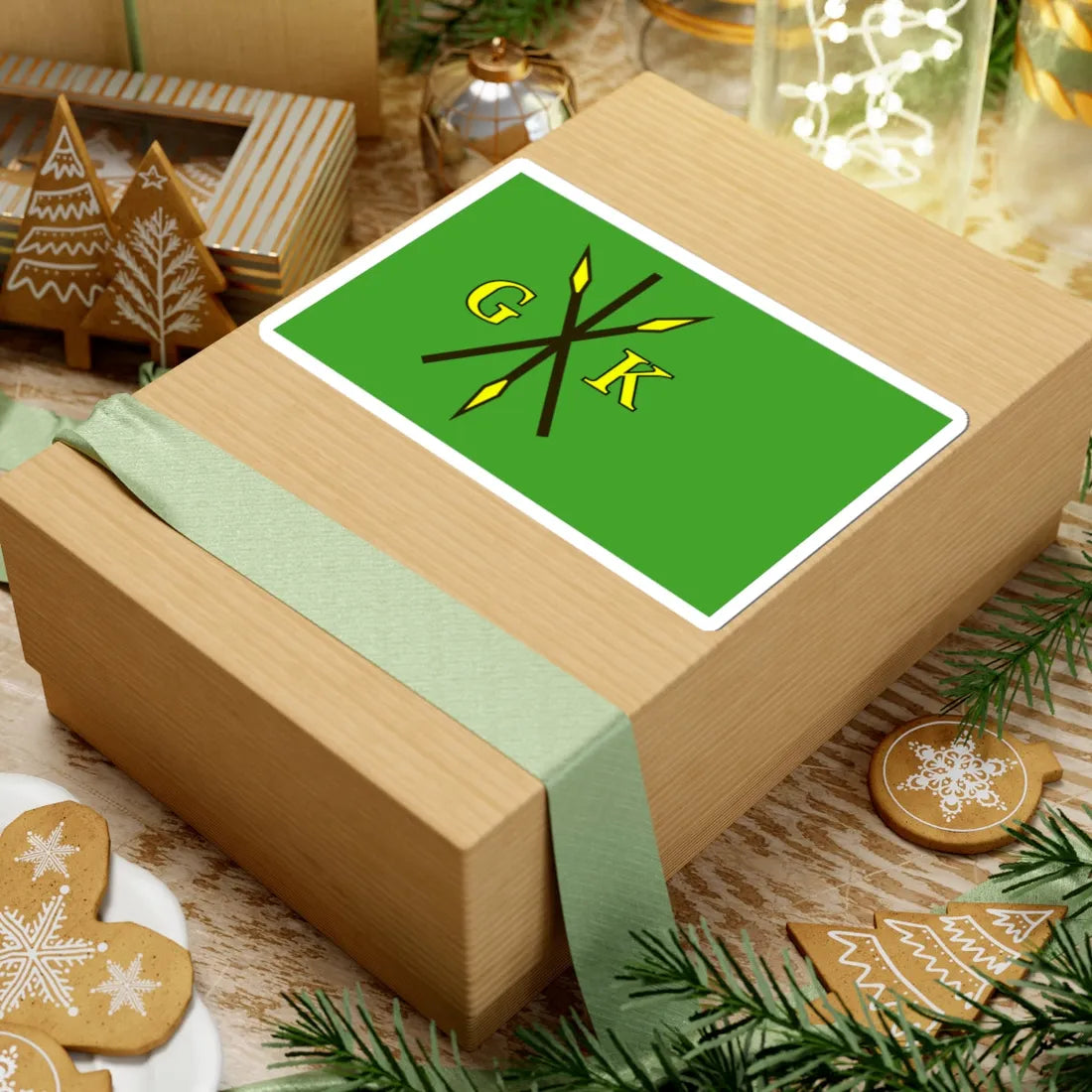 POL gmina Kije flag (Poland) STICKER Vinyl Kiss-Cut Decal - The Sticker Space