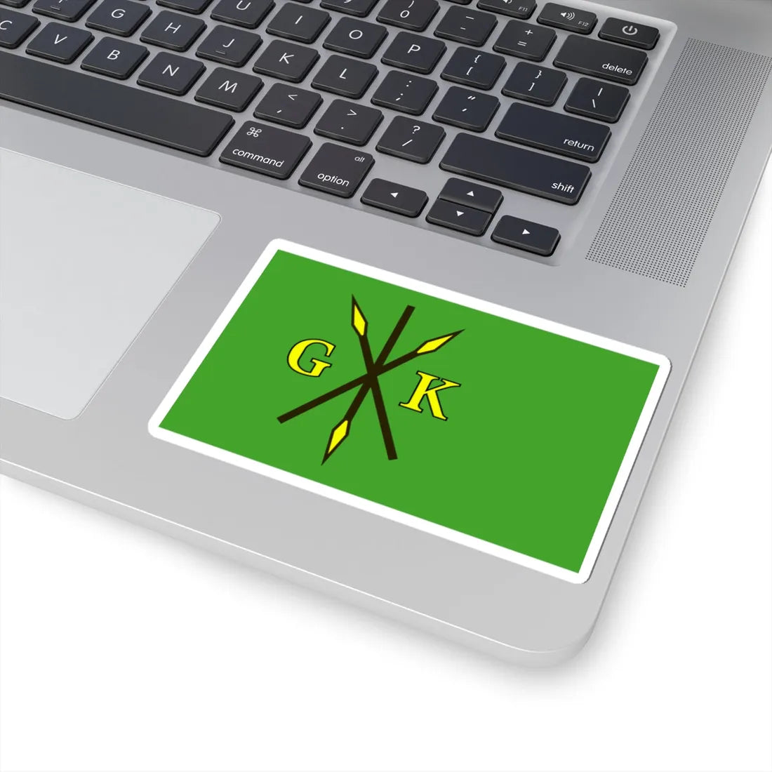 POL gmina Kije flag (Poland) STICKER Vinyl Kiss-Cut Decal - The Sticker Space