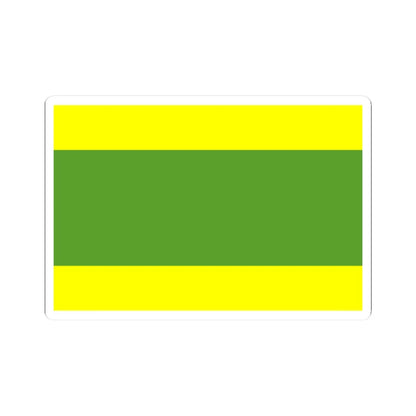 POL gmina Kleszczow flag (Poland) STICKER Vinyl Kiss-Cut Decal 2 Inch White - The Sticker Space