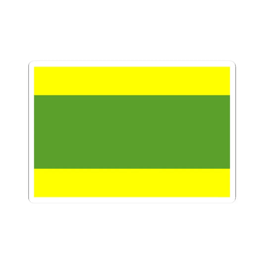 POL gmina Kleszczow flag (Poland) STICKER Vinyl Kiss-Cut Decal 2 Inch White - The Sticker Space