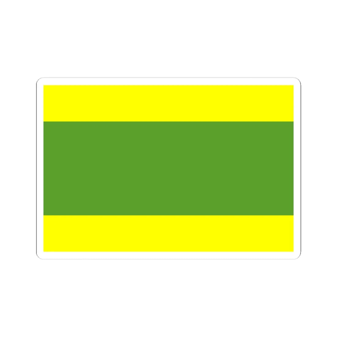 POL gmina Kleszczow flag (Poland) STICKER Vinyl Kiss-Cut Decal 4 Inch White - The Sticker Space