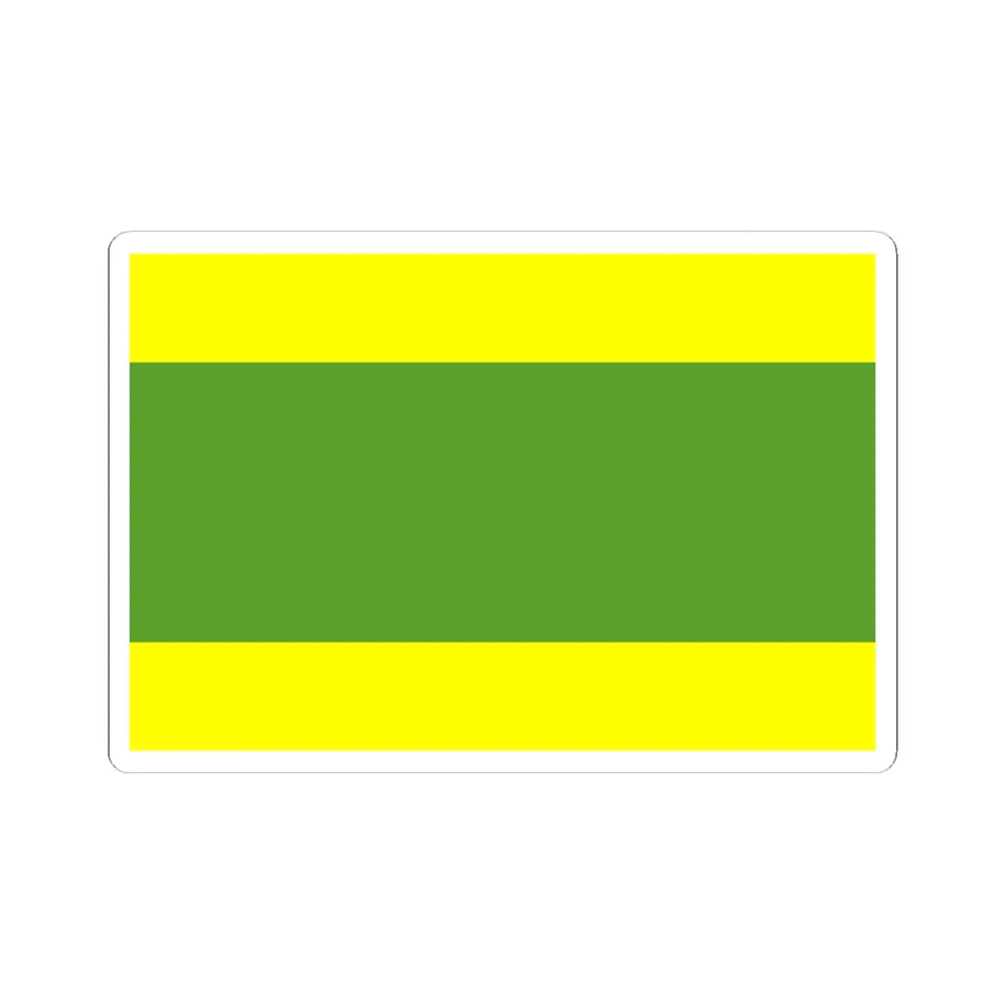 POL gmina Kleszczow flag (Poland) STICKER Vinyl Kiss-Cut Decal 6 Inch White - The Sticker Space