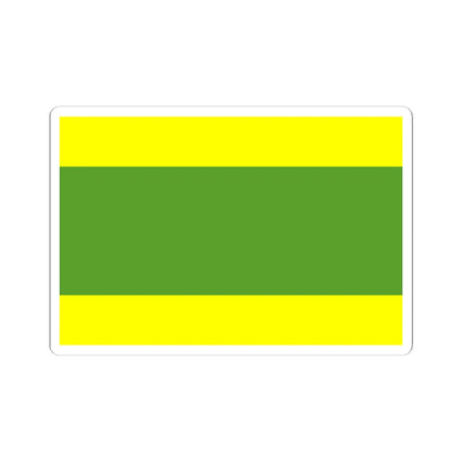 POL gmina Kleszczow flag (Poland) STICKER Vinyl Kiss-Cut Decal 6 Inch White - The Sticker Space