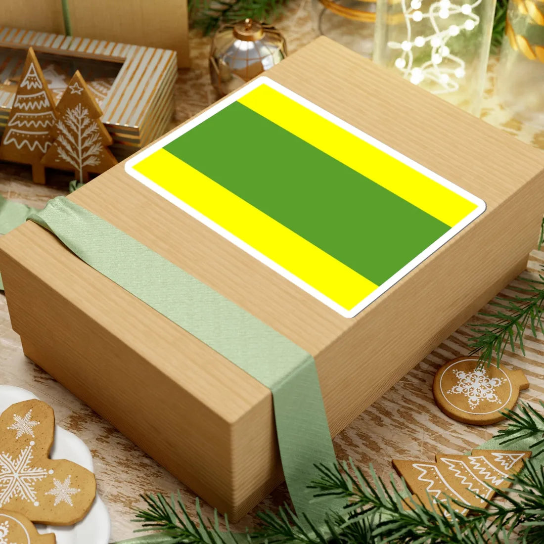 POL gmina Kleszczow flag (Poland) STICKER Vinyl Kiss-Cut Decal - The Sticker Space