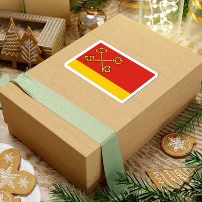 POL gmina Klucze flag (Poland) STICKER Vinyl Kiss-Cut Decal - The Sticker Space