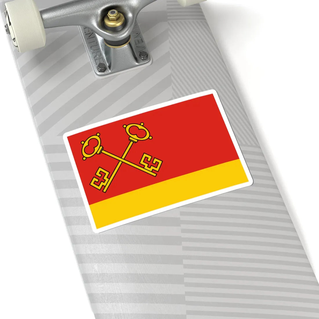 POL gmina Klucze flag (Poland) STICKER Vinyl Kiss-Cut Decal - The Sticker Space