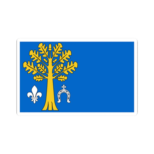 POL gmina Kluki flag (Poland) STICKER Vinyl Kiss-Cut Decal 2 Inch White - The Sticker Space