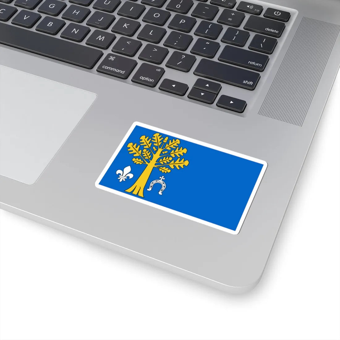 POL gmina Kluki flag (Poland) STICKER Vinyl Kiss-Cut Decal - The Sticker Space