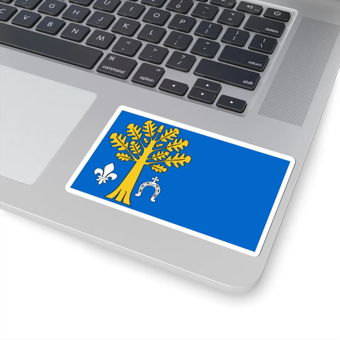 POL gmina Kluki flag (Poland) STICKER Vinyl Kiss-Cut Decal - The Sticker Space