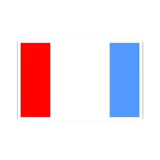 POL gmina Kołbaskowo flag (Poland) STICKER Vinyl Kiss-Cut Decal 2 Inch White - The Sticker Space