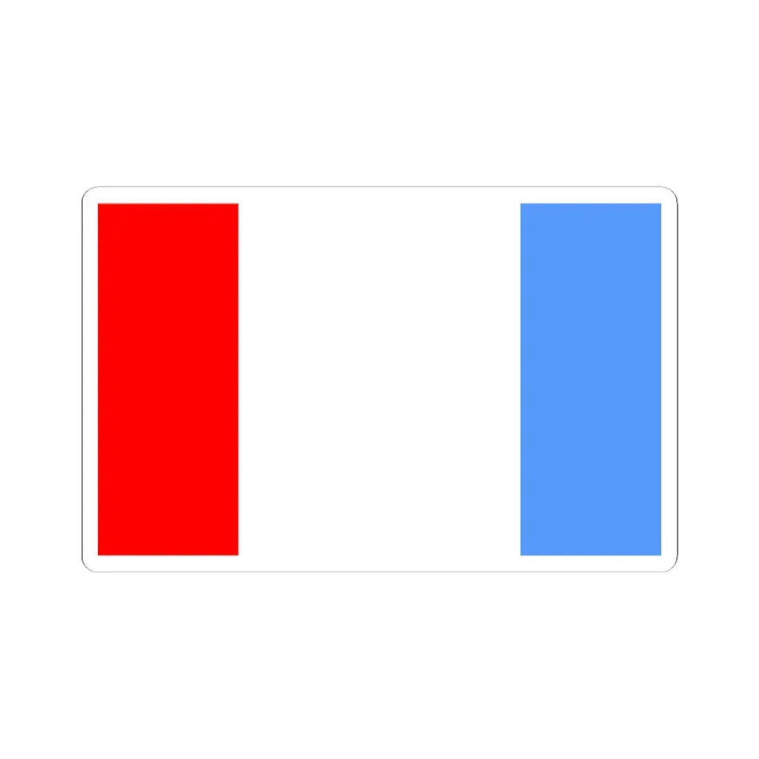 POL gmina Kołbaskowo flag (Poland) STICKER Vinyl Kiss-Cut Decal 3 Inch White - The Sticker Space