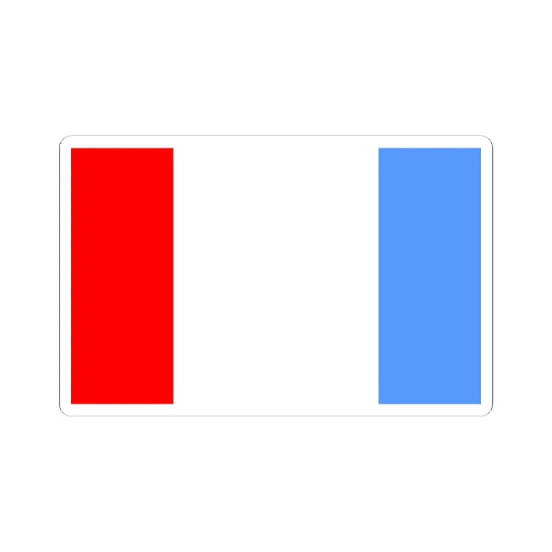 POL gmina Kołbaskowo flag (Poland) STICKER Vinyl Kiss-Cut Decal 4 Inch White - The Sticker Space