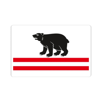 POL gmina Kłoczew flag (Poland) STICKER Vinyl Kiss-Cut Decal 3 Inch White - The Sticker Space