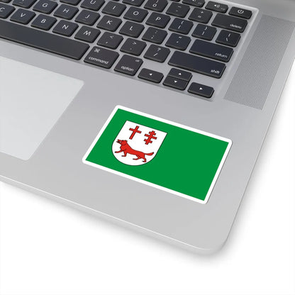 POL gmina Lelkowo flag (Poland) STICKER Vinyl Kiss-Cut Decal - The Sticker Space