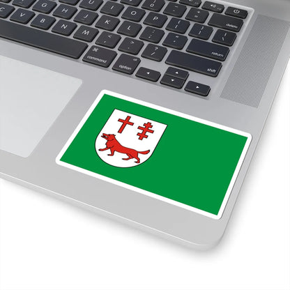 POL gmina Lelkowo flag (Poland) STICKER Vinyl Kiss-Cut Decal - The Sticker Space