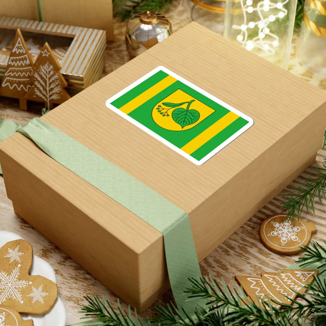 POL gmina Lipka flag (Poland) STICKER Vinyl Kiss-Cut Decal - The Sticker Space