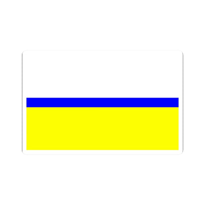 POL gmina Lubrza flag (Poland) STICKER Vinyl Kiss-Cut Decal 2 Inch White - The Sticker Space