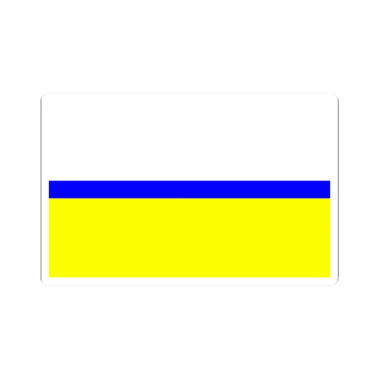 POL gmina Lubrza flag (Poland) STICKER Vinyl Kiss-Cut Decal 2 Inch White - The Sticker Space