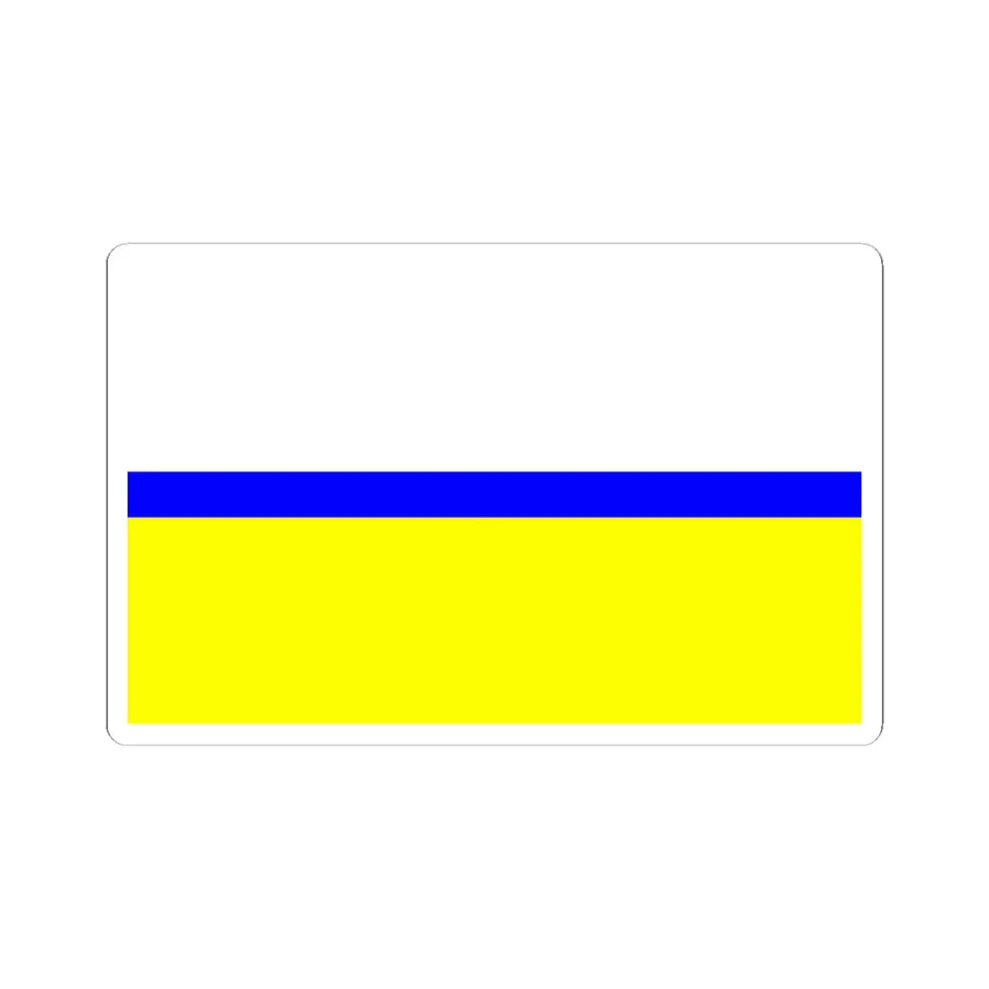 POL gmina Lubrza flag (Poland) STICKER Vinyl Kiss-Cut Decal 3 Inch White - The Sticker Space