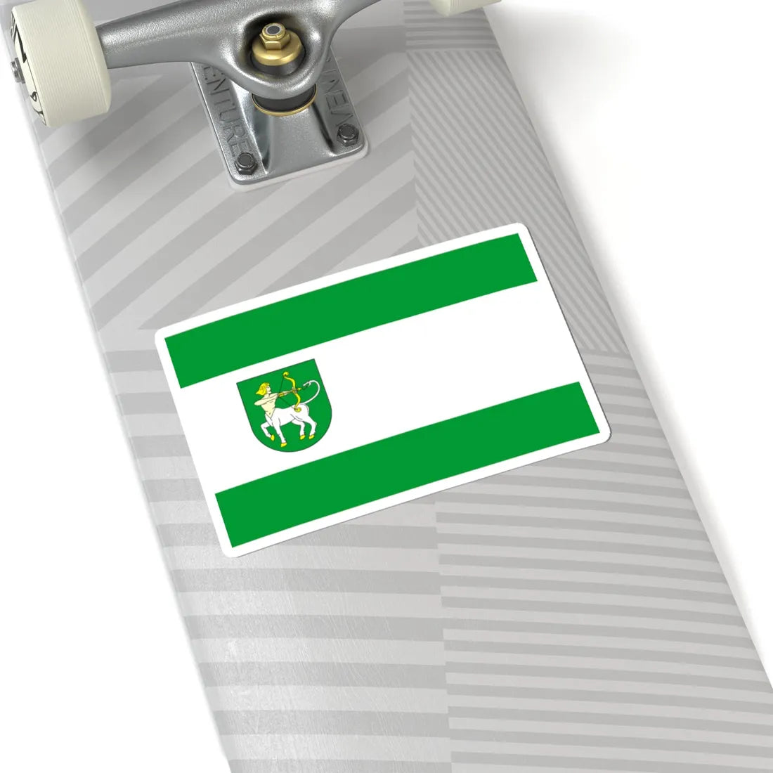 POL gmina Lutomiersk flag (Poland) STICKER Vinyl Kiss-Cut Decal - The Sticker Space