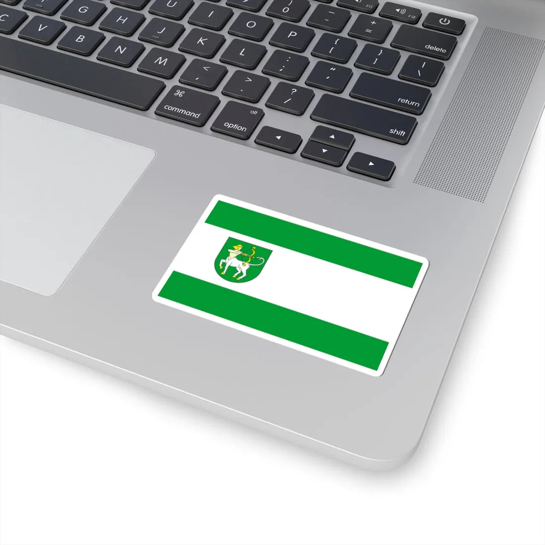 POL gmina Lutomiersk flag (Poland) STICKER Vinyl Kiss-Cut Decal - The Sticker Space