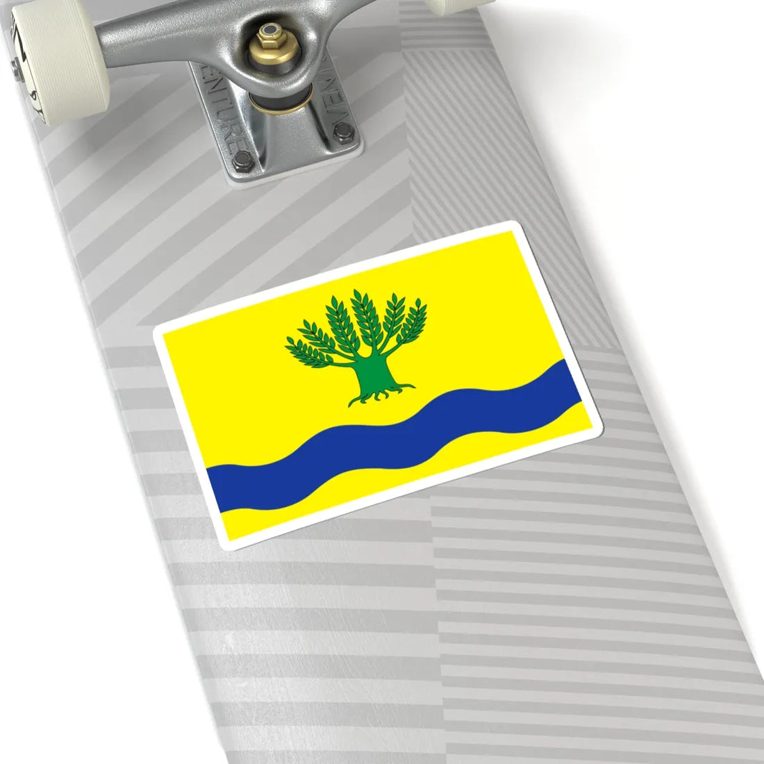 POL gmina Malbork flag (Poland) STICKER Vinyl Kiss-Cut Decal - The Sticker Space