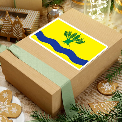 POL gmina Malbork flag (Poland) STICKER Vinyl Kiss-Cut Decal - The Sticker Space