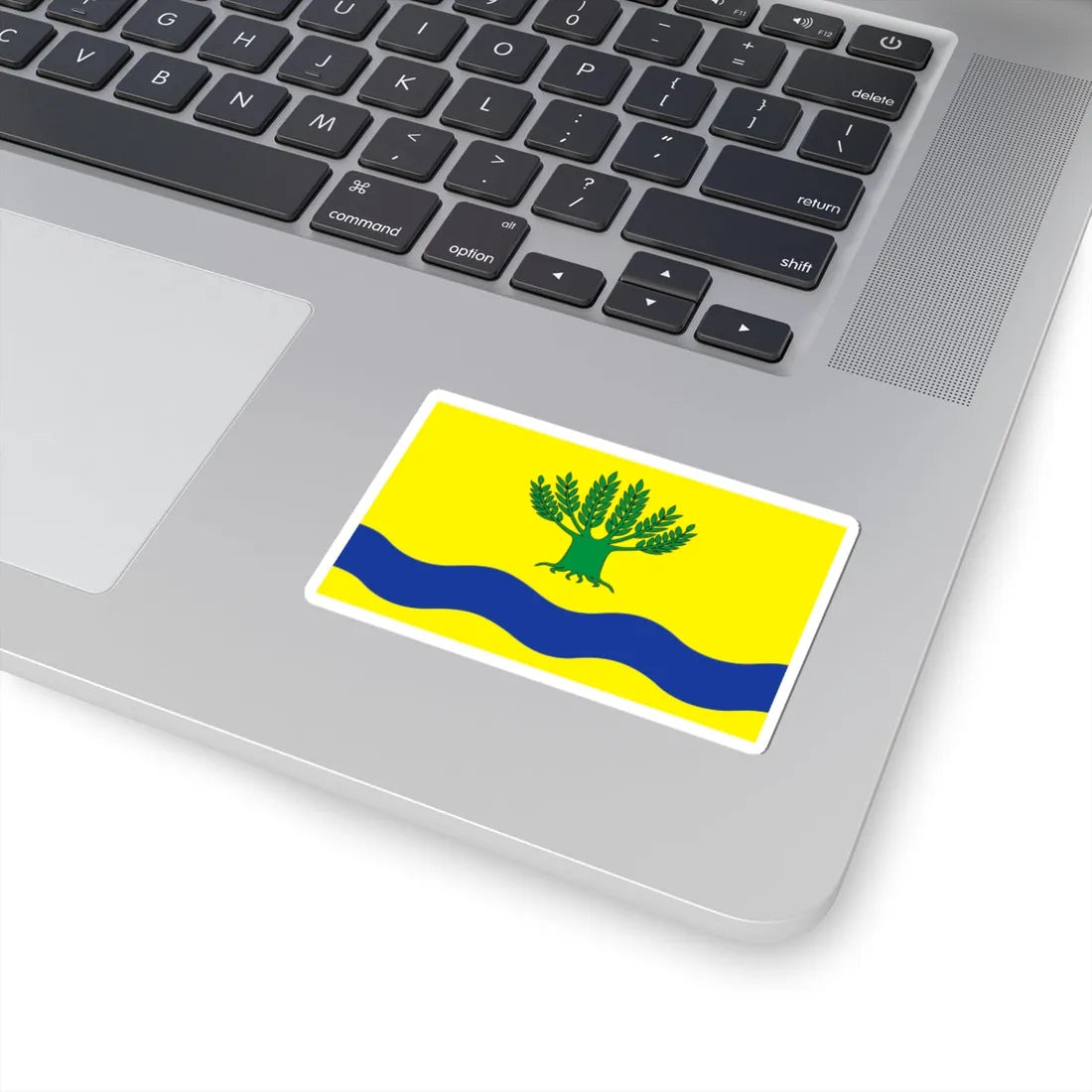 POL gmina Malbork flag (Poland) STICKER Vinyl Kiss-Cut Decal - The Sticker Space