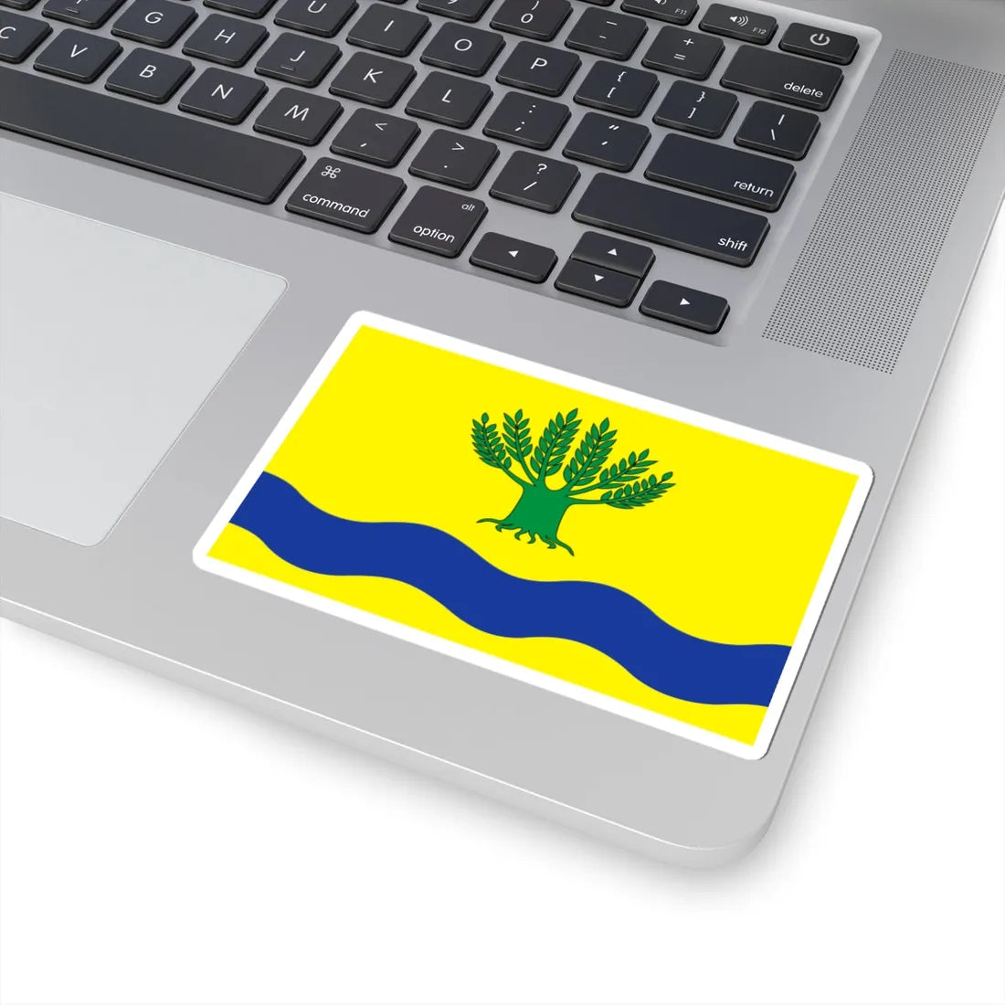 POL gmina Malbork flag (Poland) STICKER Vinyl Kiss-Cut Decal - The Sticker Space