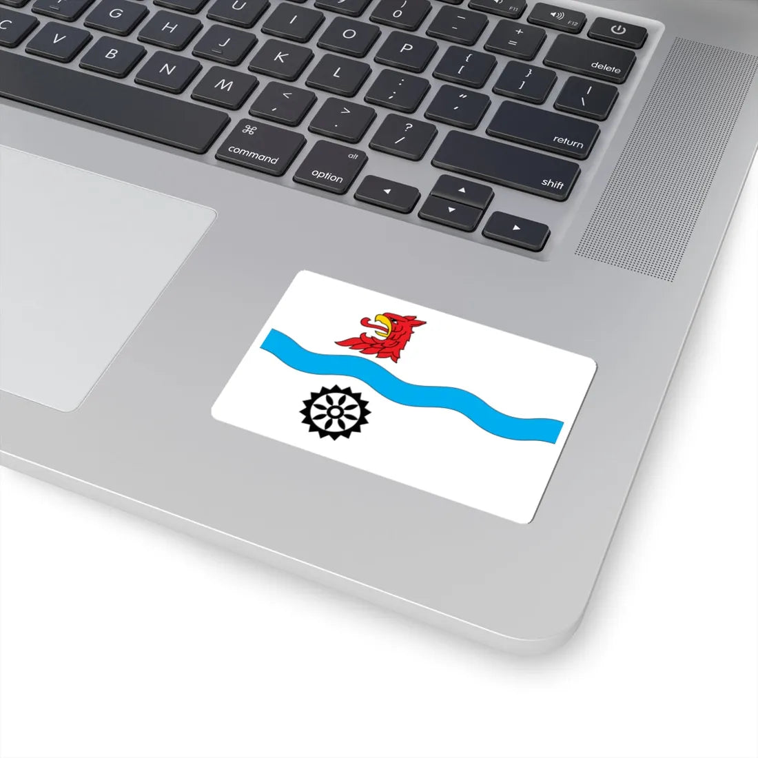 POL gmina Marianowo flag (Poland) STICKER Vinyl Kiss-Cut Decal - The Sticker Space